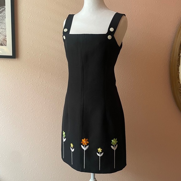 Dresses & Skirts - Vintage 90s Floral Cottagecore Overall Dress